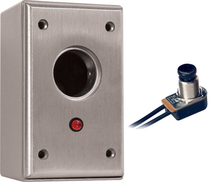 [CM-1010-7012] Keyswitch Spst Maintained With Red 12V Led