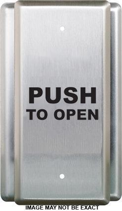 [CM-35-3-WT] Camden Single Gang Narrow Push Plate Switch With Push To Open Weather Tight Coating And Boot