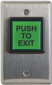 [CM-30E] Camden Push to Exit, 12-28V LED Illuminated.