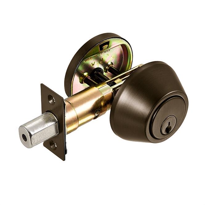 [20251C11PKDW] Dorex Grade 3 Single Cylinder Deadbolt Schlage Keyway Antique Bronze