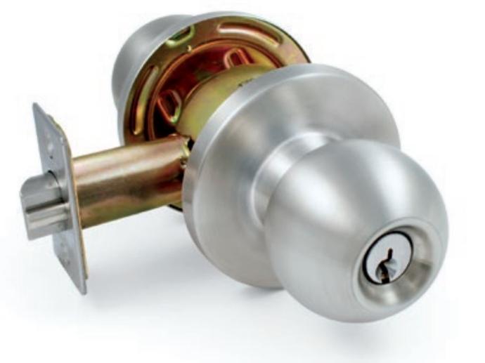 [TL53BC3WEI] Dorex TL53 Grade 2 Entrance Knobset Satin Stainless Steel Weiser Keyway