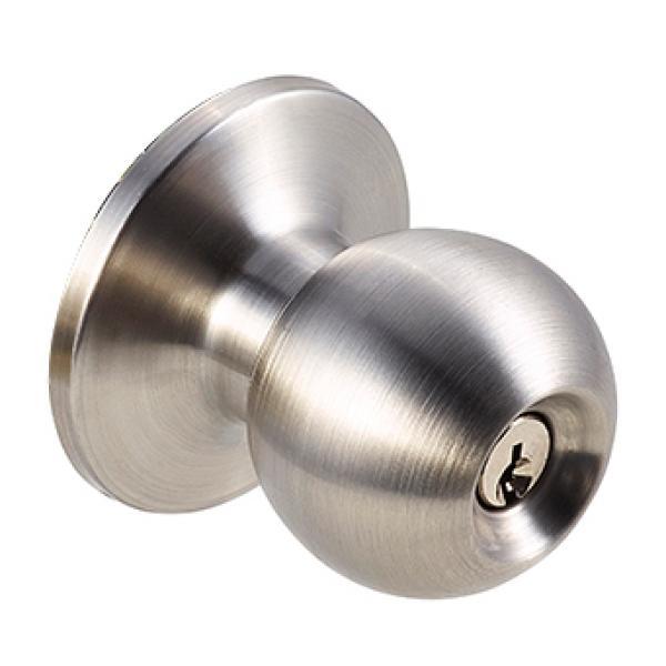[10151BC15AW] Lockset Weiser Keyway Bala C15A Satin Nickel
