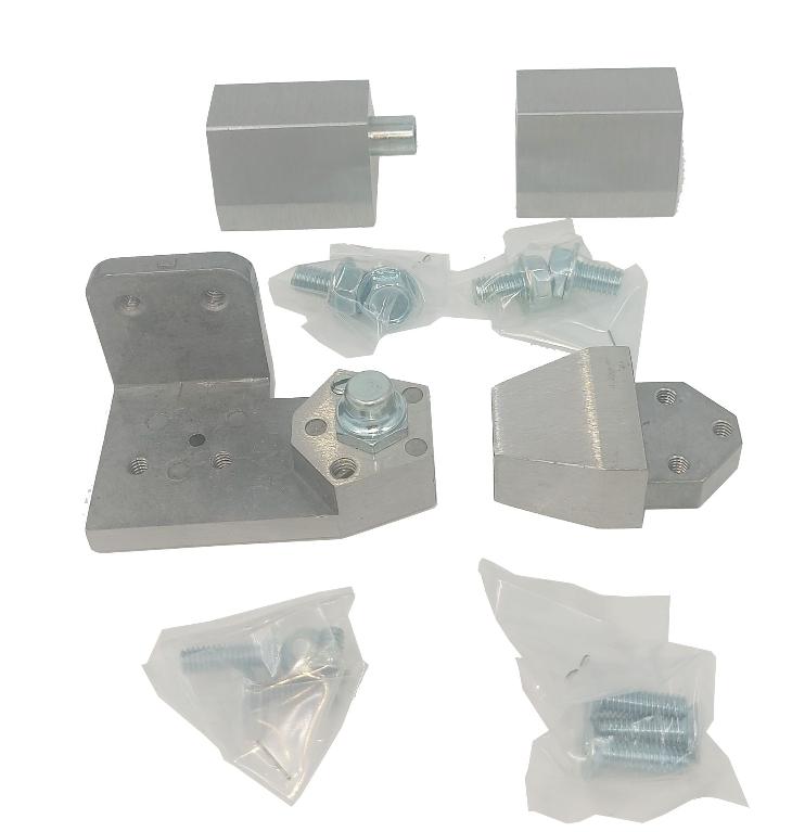 [J2502-AL] Dorex Door Pivot Set Flush Jamb Mount Left Hand(3/4" Offset) Aluminum Finish