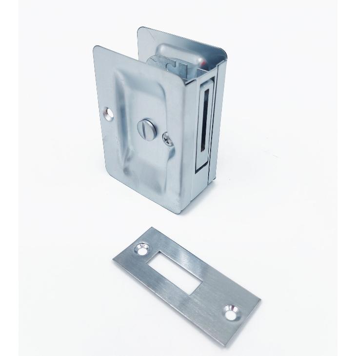 [2542C26D] Pocket Door Lock, Privacy, Satin Chrome