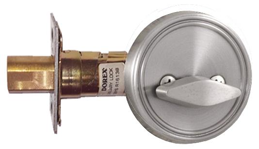[20055C32D] Dorex 20055 One Sided, Thumbturn Only Deadbolt Satin Stainless Steel