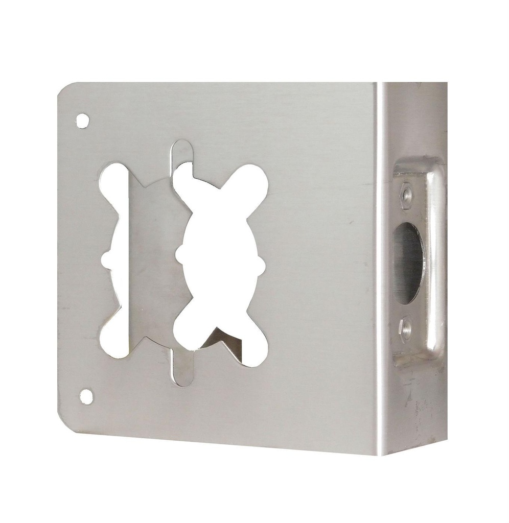 [81-S -2-CW] Don-jo 81-S -2-CW Wrap Around Lockset - 1-3/4 x 2-3/4 x 4" Stainless Steel