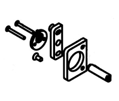 [91-0325-02] Adams Rite 91-0325-02 Exit Kit For 8400 With 1/2in Thermal Clad Doors