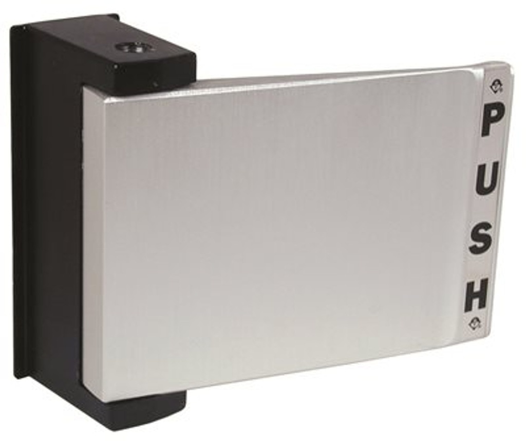 [4590-02-02-628] Adams Rite 4590-02-02-628 Push Paddle For Use With 4510 Deadlatch Aluminum (Push To Left) For 2-1/4 - 2-1/2 In Thick Doors