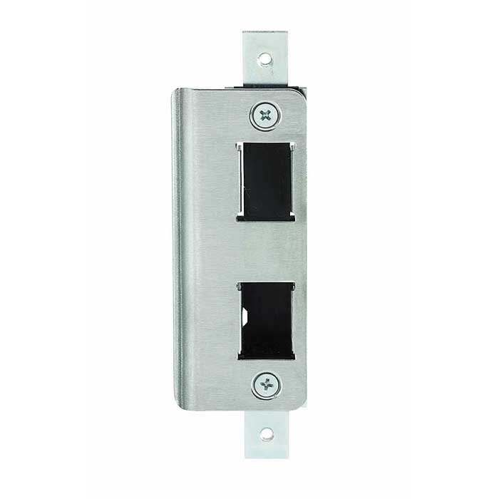[4901-02-630] Adams Rite 4901-02-630 Radius Long (2 Hole) Strike For Deadlatches