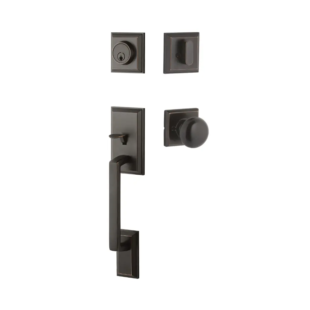 [YELT44WLKUS10B] Yale YELT44WLKUS10B Ellington Single Cylinder Entry Set W/ Walker Knob Oil Rubbed Bronze