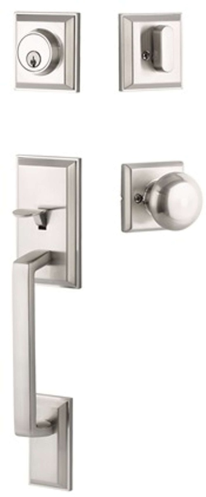 [YELT44WLKUS15] Yale YELT44WLKUS15 Ellington Single Cylinder Entry Set W/ Walker Knob Satin Nickel
