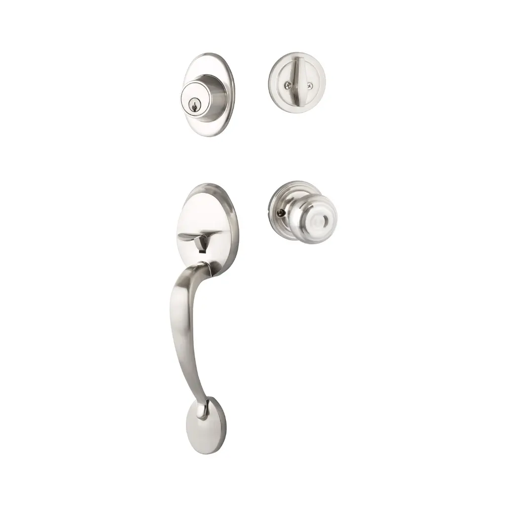 [YMGR44LTNUS15] Yale YMGR44LTNUS15 Maguire Single Cylinder Entry Set Lewiston Knob Satin Nickel