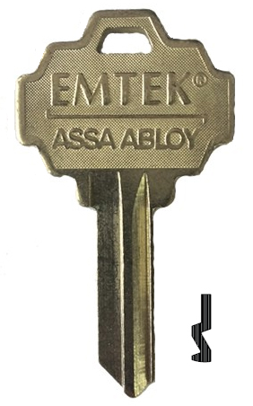 [MS4-KEYBLKC] Emtek SC1 Key Blank Schlage "C" 