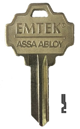 [MS4-WEISERKEYBLKC] Emtek MS4-WEISERKEYBLKC  Key Blank Weiser Keyway