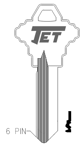 [101FG-NS] Jet A1145FG Schlage Blank