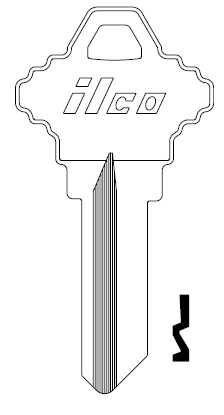 [CLP1-NP] Jet 1537 Clopay Key Blank CLP1