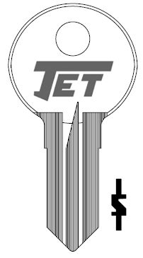 [IL220] Jet IL220 Illinois Key Blank S1042ZS
