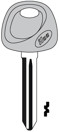 [KK8-P] Jet KK8-P Kia Key Blank  