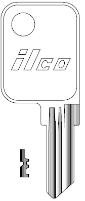 [HK2] Ilco1598 Haworth Key Blank HK2