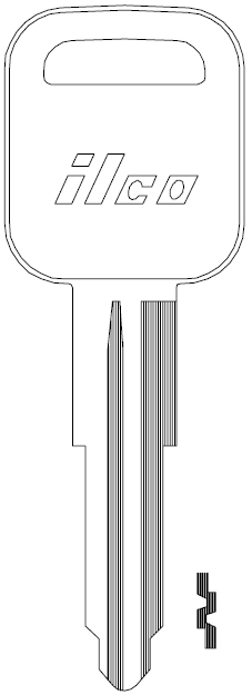 [X143] Jet X143 Chevy Key Blank B53