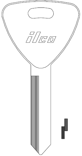 [H62-NP] Jet 1191ET Ford Key Blank H62