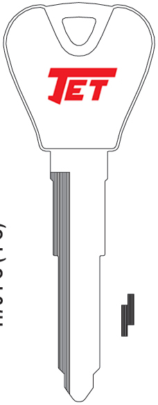 [H76-NP] Jet X244 Ford Key Blank H76