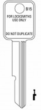 [B15-NS] Jet GMC B15 Key Blank Bypass B44 To B51 Restricted