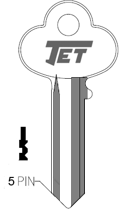 [CO7] Jet 1001EN Corbin Key Blank CO7