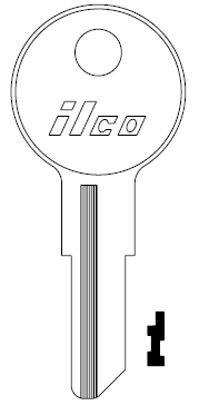 [IL360] Jet 1043B Illinois Key Blank IL9 