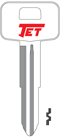 [B72-NP] Jet X192 GMC Key Blank B72