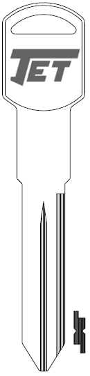 [B92-NP] Jet P1109 GMC Key Blank B92