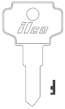[BN1-NP] Jet BN1 Bargman Key Blank K1122D (Fits LF10)