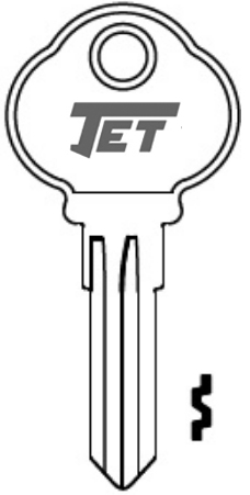 [JT--CB16-NP] Ilco 1591P Key Blank CLB16