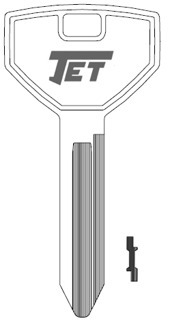 [Y155-NP] Jet Y155 Chrysler Key Blank P1793
