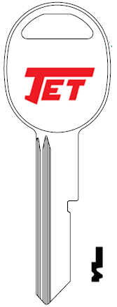 [B47-NP] Jet S1098K GMC Key Blank B47
