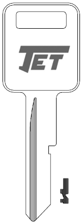 [B50-NP] Jet P1098C GMC Key Blank B50