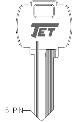 [FA1] Jet FA1 Falcon Key Blank 1054WC