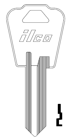 [1177N] Ilco 1177N National Key Blank NH1 