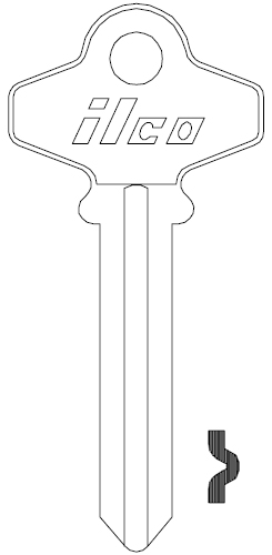 [JT--SC6] Jet 1307A Schlage Blank SC6