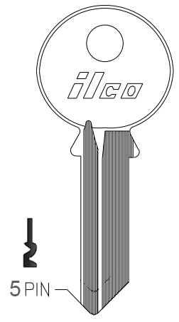 [Y4] Ilco Y4 Yale Key Blank 998