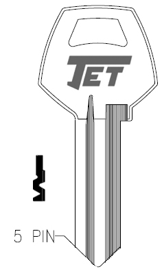 [CO87] Jet 1001EH Corbin Key Blank CO87