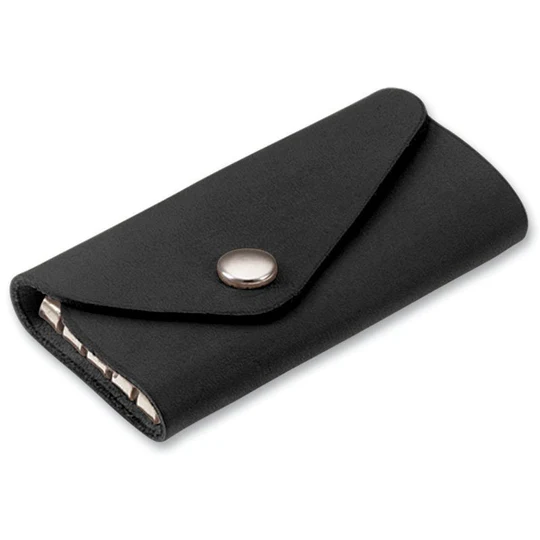 [93551] Lucky Line 93551 6-Hook Leather Key Case, Snap Closure