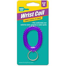 [41001] Lucky Line 41001 Wrist Coil W/Ring, Assorted