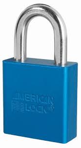 [A1205MKBLU M404] American Padlock A1205MKBLU 1.75In Masterkeyed to M404