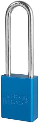 [A1107KAW1BLU 2271] American Padlock A1107KAW1BLU 1.5In Blue Master M1 Keyway Keyed Alike to 2271