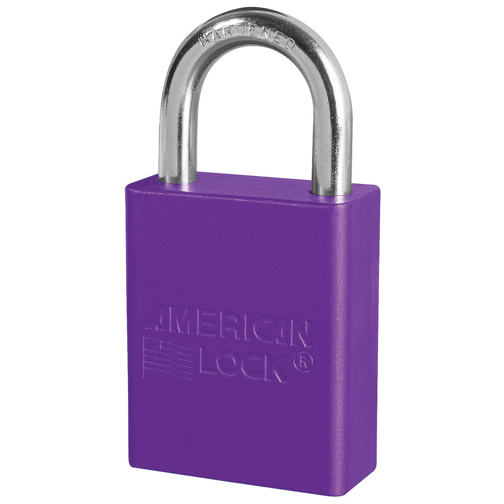 [A1105PRP] American A1105PRP Padlock 1-1/2 Al Purple