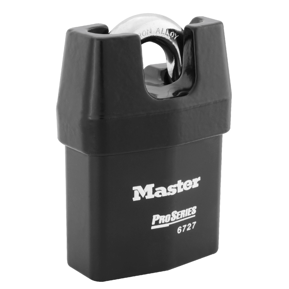 [6727WO] Master Lock 6727WO 2-5/8" (67mm) Wide ProSeries® Shrouded Laminated Steel Rekeyable Interchangeable Core Padlock (Without Cylinder)
