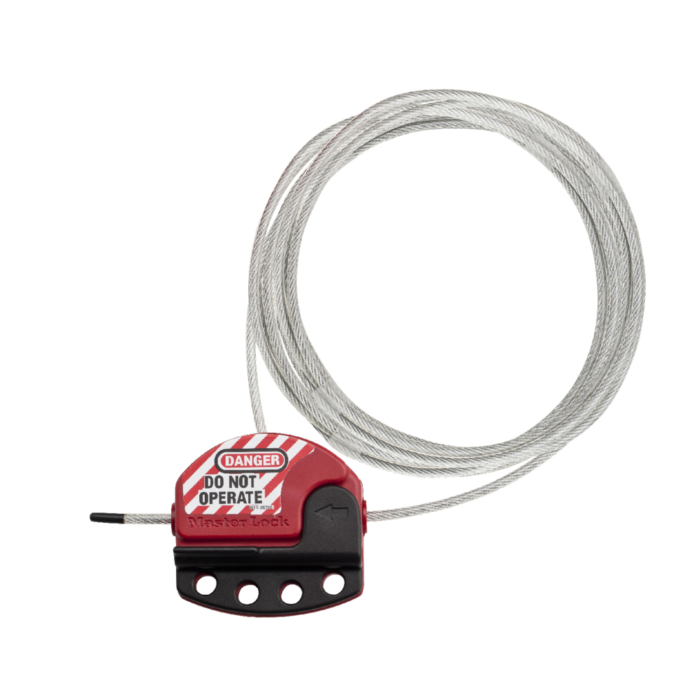 [S806CBL15] Master Lock S806CBL15 Adjustable Cable Lockout, 15ft (4.6m) Cable