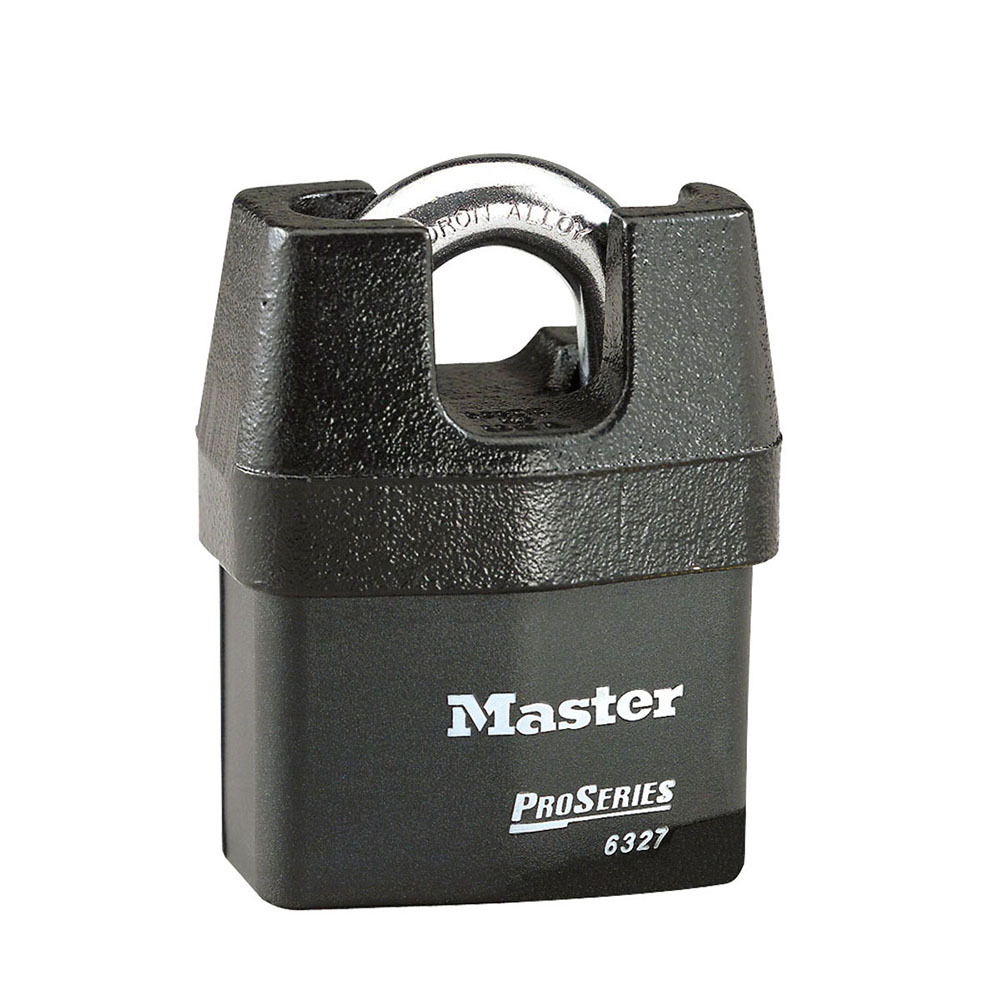 [6327KZ] Master Lock 6327KZ 2-5/8" (67mm) Wide ProSeries® Shrouded Laminated Steel Rekeyable Pin Tumbler Padlock, (Zero Bitted) 