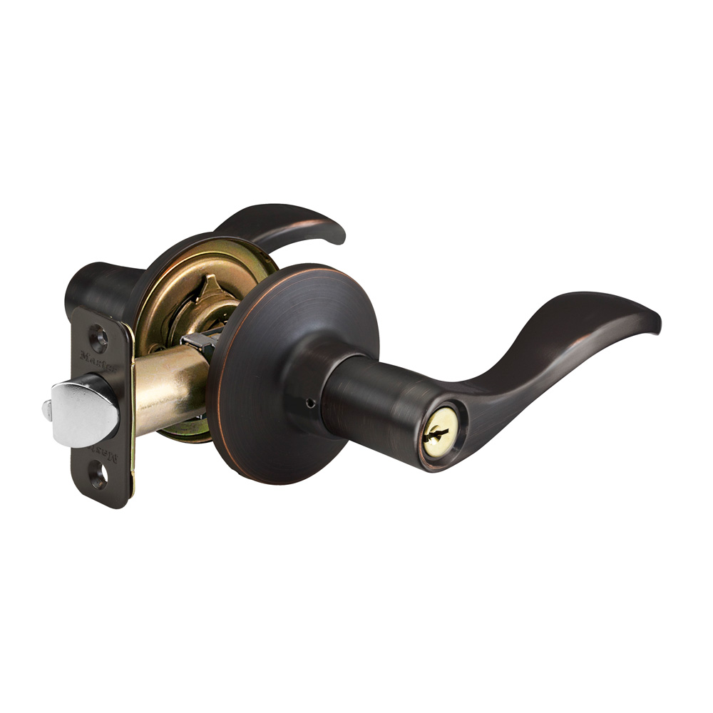 [WL0112PKA4W] Master Lock WL0112PKA4W Residential Entrance Wave Lever Aged Bronze Weiser